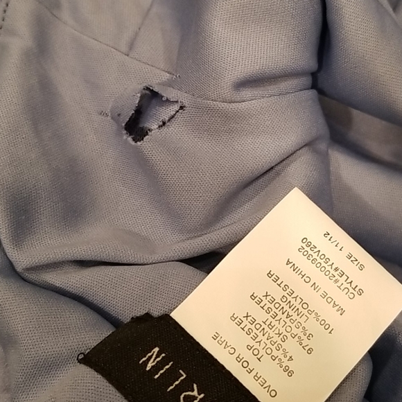 B Darlin Beautiful Blue Sequin Top Gown - Picture 4 of 5